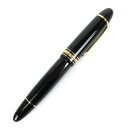 【中古】モンブラン MONT BLANC マイスターシュテュック 万年筆 149 10577 吸入式 ペン先 K18 Au750 M ブラック ゴールドカラー ...
