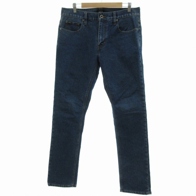 【中古】ルーカ RVCA DAGGERS DENIM デニムパンツ ジーンズ ストレート 32 インディゴブルー /UO メンズ 【ベクトル 古着】 250423