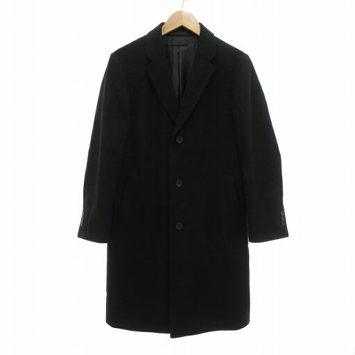 【中古】ユニクロ UNIQLO 20AW ウールカシミヤチェスターコート ペンシルシルエット XS ブラック /UO メンズ 【ベクトル 古着】 250505 【中古】ユニクロ UNIQLO 20AW ウールカシミヤチェスターコート ペンシルシルエット XS ブラック /UO メンズ 【ベクトル 古着】 250505