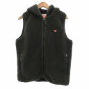 【中古】ダントン DANTON 美品 INSULATION LIGHT BOA HOODED VEST インサレーション フード付き ボアフリースベスト 中綿 ...