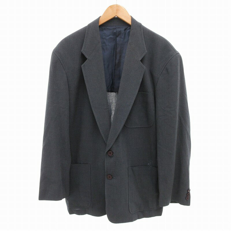 【中古】ケンゾー KENZO テーラードジャケット ブレザー 2B 半裏 3 青 ブルー /FF メンズ 【ベクトル 古着】 250219