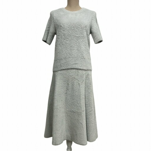 【中古】ミラオーウェン Mila Owen ワンピース ニット ファー セットアップ 半袖 ロング ウエストゴム グレー 0 約S レディース 【ベクトル 古着】 250302 【中古】ミラオーウェン Mila Owen ワンピース ニット ファー セットアップ 半袖 ロング ウエストゴム グレー 0 約S レディース 【ベクトル 古着】 250302