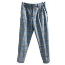 【中古】フレームワーク Framework 美品 21AW パンツ スラックス チェック グレー 34 約XS レディース 【ベクトル 古着】 250423(4)