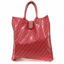 【中古】ゲラルディーニ GHERARDINI トートバッグ 総柄 ロゴマニア ピンク /JS ■WY レディース 【ベクトル 古着】 250525