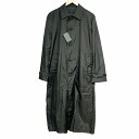 【中古】未使用品 五大陸 gotairiku タグ付き ステンカラーコート ジャケット ロング 黒 ブラック 36 約S ■GY09 メンズ 【ベクトル 古着】 250711