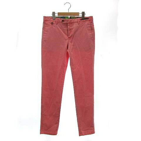 【中古】ピーティーゼロウーノ PT01 Fiji テーパード パンツ スキニーフィット ボタンフライ 15SS 48 XL位 ピンク ■GY35 メンズ 【ベクトル 古着】 241203 【中古】ピーティーゼロウーノ PT01 Fiji テーパード パンツ スキニーフィット ボタンフライ 15SS 48 XL位 ピンク ■GY35 メンズ 【ベクトル 古着】 241203