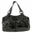 【中古】アニエスベー agnes b. ハンドバッグ トート 肩掛け エナメル ロゴ 黒 ブラック /GV ■GY99 レディース 【ベクトル 古着】 2501...