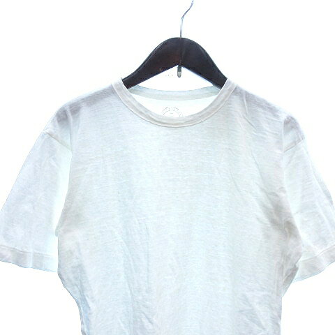 【中古】フォーティーファイブアールピーエム 45R 45rpm カットソー Tシャツ クルーネック 半袖 3 M 白 ホワイト /AU メンズ 【ベクトル 古着】 241111