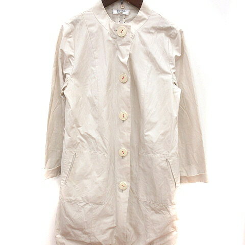 【中古】ソニア ソニアリキエル SONIA SONIA RYKIEL スプリングコート スタンドカラー ジップアップ 40 ベージュ /RT レディース 【ベクトル 古着】 241111 【中古】ソニア ソニアリキエル SONIA SONIA RYKIEL スプリングコート スタンドカラー ジップアップ 40 ベージュ /RT レディース 【ベクトル 古着】 241111