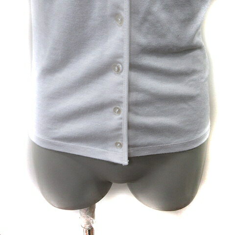 【中古】ミッシェルクラン MICHEL KLEIN カーディガン カットソー 半袖 38 M 白 ホワイト /YI レディース 【ベクトル 古着】 241111