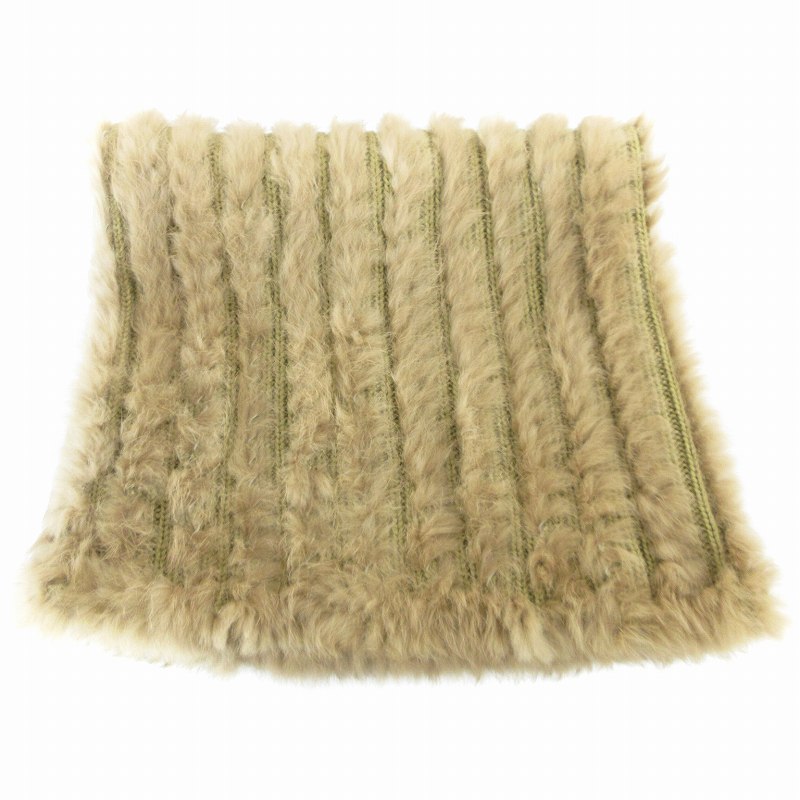 【中古】フレームワーク Framework 美品 スヌード マフラー ネックウォーマー ラビットファー 茶 ブラウン /UO 1116 レディース 【ベクトル 古着】 241116