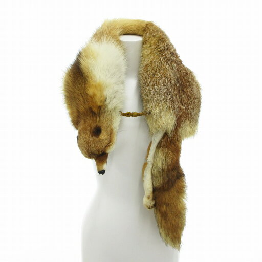 【中古】ノーブランド ティペット マフラー フォックスファー 毛皮 茶 ブラウン /AE ■GY99 レディース 【ベクトル 古着】 250505 【中古】ノーブランド ティペット マフラー フォックスファー 毛皮 茶 ブラウン /AE ■GY99 レディース 【ベクトル 古着】 250505
