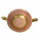 【中古】ロイヤルドルトン ROYAL DOULTON ティーカップ ダブルハンドル 花柄 金彩 白 ホワイト ピンク ■GY27 その他 【ベクトル 古着】 2...
