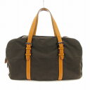 【中古】アニエスベー ボヤージュ Agnes b. VOYAGE ボストンバッグ ショルダーバッグ 2WAY ナイロン 茶 /UO レディース 【ベクトル 古着...