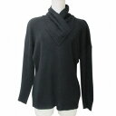 【中古】ヒロココシノ HIROKO KOSHINO pret a porter ニット フェイクレイヤード デザイン セーター 厚手 ウール レーヨン 9T M相当 黒 ブラック X レディース 【ベクトル 古着】 250610
