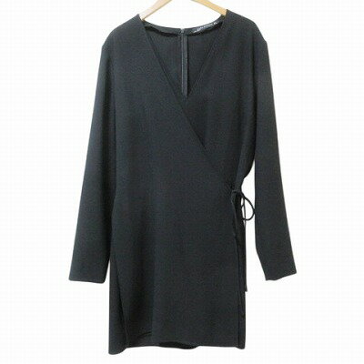 【中古】ザラウーマン ZARA WOMAN オールインワン カシュクール ショートパンツ 長袖 Vネック L 175/96A 黒 ブラック X レディース 【ベクトル 古着】 250609 【中古】ザラウーマン ZARA WOMAN オールインワン カシュクール ショートパンツ 長袖 Vネック L 175/96A 黒 ブラック X レディース 【ベクトル 古着】 250609