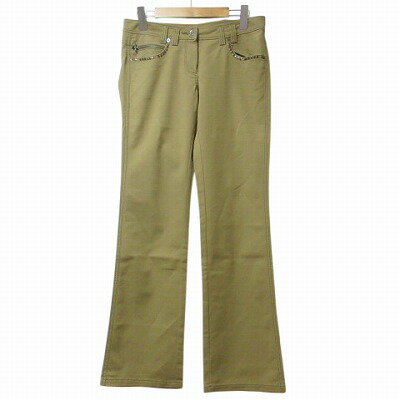 【中古】イタリヤ 伊太利屋 GK LA MODA GOJI パンツ スタッズ フレア ストレッチ 9 M相当 ブラウン系 X レディース 【ベクトル 古着】 250609 【中古】イタリヤ 伊太利屋 GK LA MODA GOJI パンツ スタッズ フレア ストレッチ 9 M相当 ブラウン系 X レディース 【ベクトル 古着】 250609