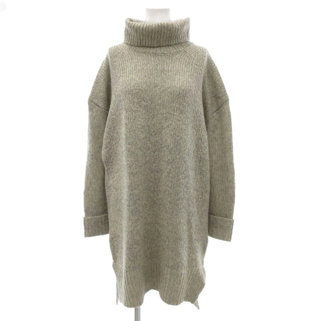 【中古】THE UNION FOR WORKERS ニット チュニック オフタートルネック F ベージュ /JS ■YHS2 レディース 【ベクトル 古着】 250905