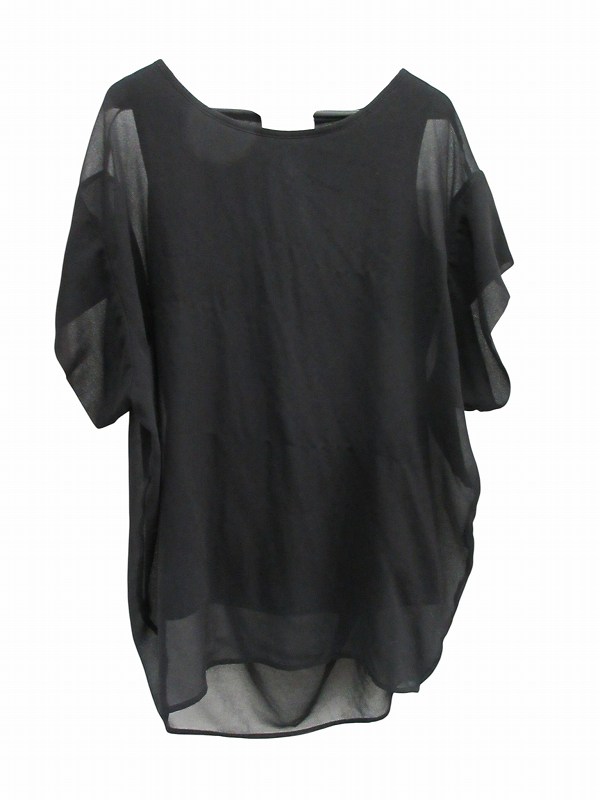 【中古】半袖 シャツ B.B clothing レイヤード ブラック 11ARサイズ レディース 【ベクトル 古着】 260514 auc-vector-20906291 ブランド古着の買取販売ベクトル パッケージ画像