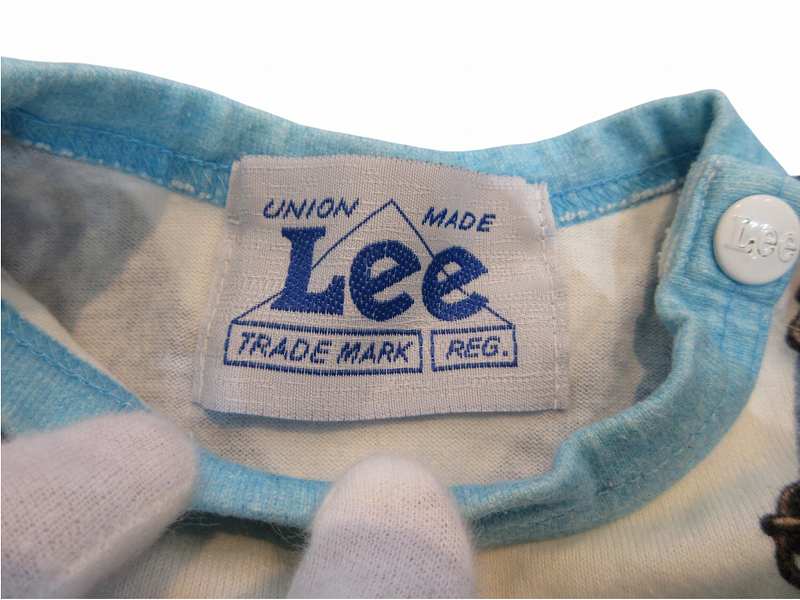 【中古】リー LEE キッズ ロンパース デニムプリント 綿 70サイズ ベビー キッズ ...