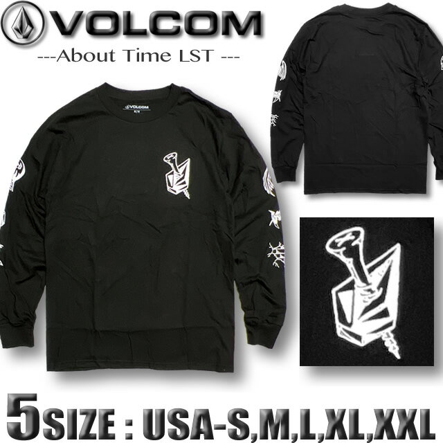 ボルコム ロンTシャツ メンズ 長袖 VOLCOM 2023 HOLIDAY プリント ヴォルコム サーフブランド スノボ スケボー アウトレット 大きいサイズ Sサイズ～XXL（3L）サイズA3642302