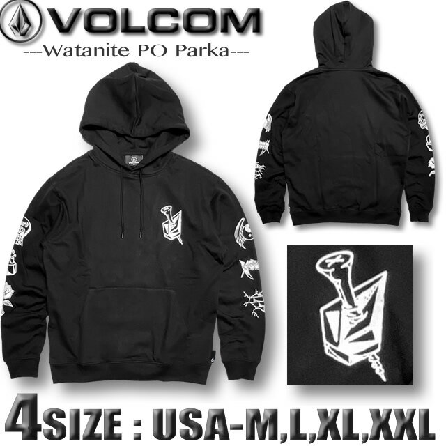 VOLCOM ボルコム パーカー メンズ 2023 HOLIDAY ヴォルコム サーフブランド 裏起毛 スノボ スケボー  M L XL XXL 3L 大きいサイズ A4142302