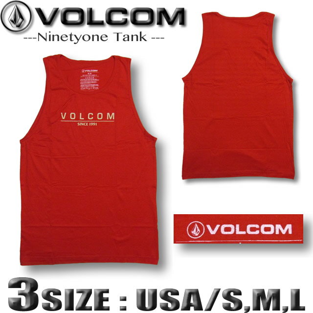 ボルコム タンクトップ Tシャツ メンズ VOLCOM USA企画 ヴォルコム サーフブランド アウ ...