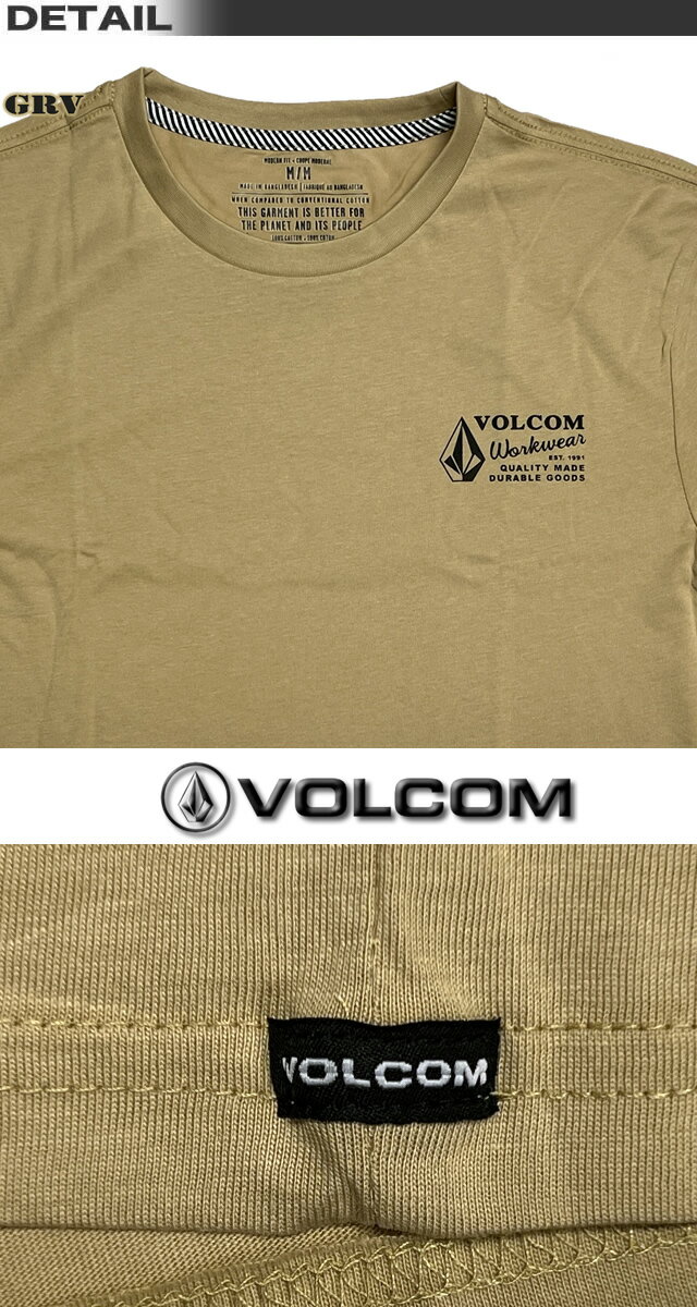 ボルコム Tシャツ メンズ 半袖 VOLCOM ヴォルコム サーフブランド 大きいサイズ WORKWEAR スノボ スケボー【あす楽対応】 A5002097 3