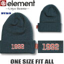 【最短翌日配達】 エレメント ニット帽 ビーニー メンズ 帽子 ニットキャップ ELEMENT スケボー スケートボードブランド【 メール便対応】BC022-917(4)