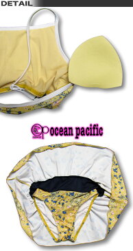 OP オーシャンパシフィック キッズ 女の子 タンクトップラッシュガード付き 水着3点セット ガールズ ジュニア 140,150,160【翌日配達可能なメール便対応】 【あす楽対応】560802