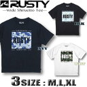 ラスティ Tシャツ メンズ 半袖 RUSTY サーフブランド ドロップショルダー ワイドシルエット UVカット 【あ...