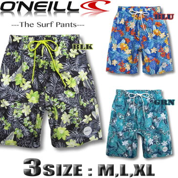 サーフパンツ メンズ ボードショーツ オニール O'NEILL フラワー柄 サーフブランド 水着 インナー付き 海パン トランクス【あす楽対応】【翌日配達可能なメール便対応】 618426