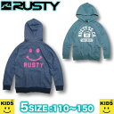 【最短翌日配達】 サーフブランド パーカー キッズ RUSTY ラスティー スウェット ニコちゃん SALE セール セットアップ 【50%OFF!!】【男の子...
