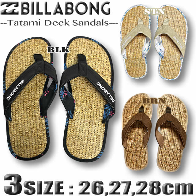 ビラボン 畳 ビーチサンダル ビーサン メンズ BILLABONG サーフブランド TATAMIBD011-993