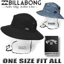 【最短翌日配達】 ビラボン BILLABONG メンズ 水陸両用 サーフハット ビーチハット 帽子 UVハット サーフブランド【あす楽対応】 【紫外線対策】BE011-921