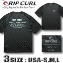 【最短翌日配達】 リップカール RIP CURL メンズ 半袖 ラッシュガード Tシャツ サーフブランド サーフT UVカット 水着 サーフブランド アウトレッ...