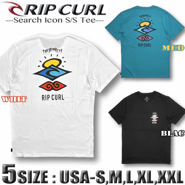 リップカール RIP CURL メンズ 半袖 Tシャツ サーフブランド 大きいサイズ アウトレット バックプリント 定番 S M L XL XXL (3L)サイズRIP-CTESV9