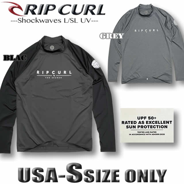 リップカール RIP CURL メンズ 長袖 ラッシュガード サーフブランド ロンT UVカット 水着 アウトレット UPF50+ Sサイズ【あす楽対応】RIP-WLY3MM