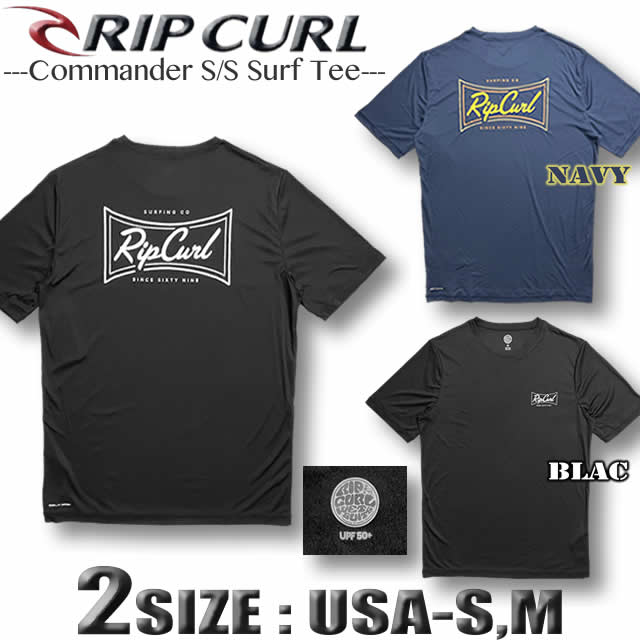 リップカール RIP CURL メンズ 半袖 ラッシュガード Tシャツ サーフブランド サーフT UVカット 水着 サーフブランド アウトレット UPF50+ S M サイズRIP-WLYY6M