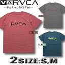 RVCA ルーカ Tシャツ 半袖 メンズ サーフブランド スケボー アウトレット ワンポイント ロゴT 【あす楽対応】BC041-242