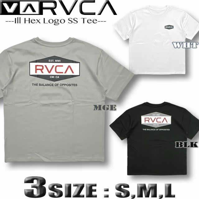 樂天商城 - 【最短翌日配達】RVCA ルーカ ルカ Tシャツ 半袖 メンズ サーフブランド スケボー ワイド ビッグシルエット【あす楽対応】BF041-252