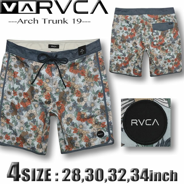 Rakuten - 【最短翌日配達】 RVCA ルーカ ルカ サーフパンツ メンズ ボードショーツ ストレッチ 水着 サーフブランド 19インチ 海パン サーフトランクス BF041-508