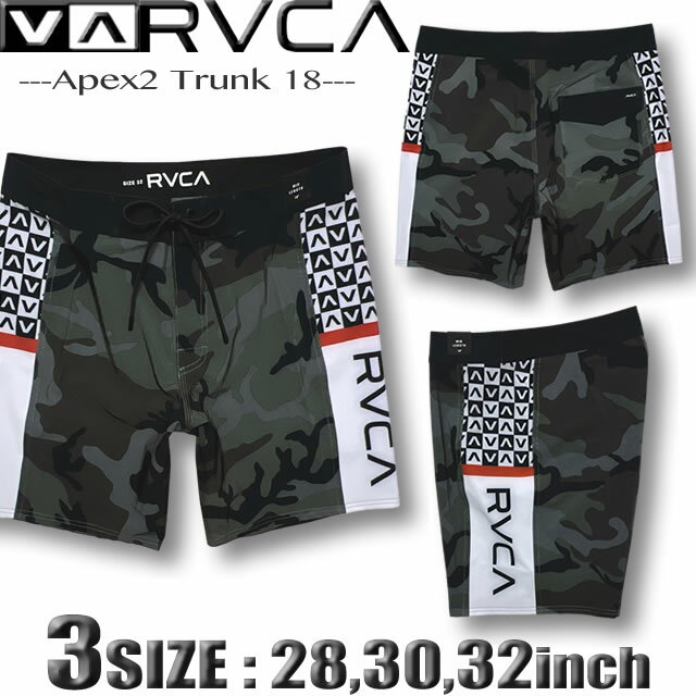 Rakuten - 【最短翌日配達】 RVCA ルーカ ルカ サーフパンツ メンズ ボードショーツ ストレッチ 水着 サーフブランド 18インチ 海パン サーフトランクス BF041-518