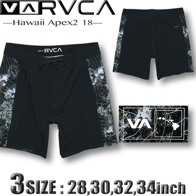 Rakuten - 【最短翌日配達】 RVCA ルーカ ルカ サーフパンツ メンズ ボードショーツ ストレッチ 水着 サーフブランド 海パン サーフトランクス18インチ BF04A-581
