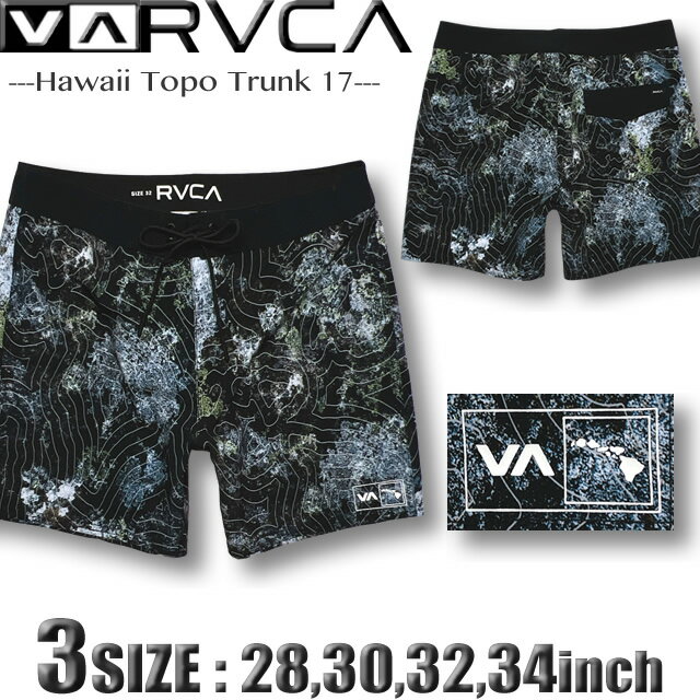 Rakuten - 【最短翌日配達】 RVCA ルーカ ルカ サーフパンツ メンズ ボードショーツ ストレッチ 水着 サーフブランド 17インチ 海パン サーフトランクス BF04A-588
