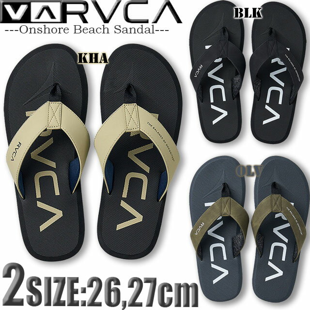 樂天商城 - 【最短翌日配達】 ルーカ メンズ ビーチサンダル ビーサン ルカ RVCA サーフブランド 海水浴 プール アウトレット セール 痛くない 【あす楽対応】BF04A-933