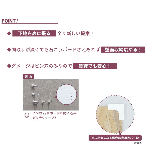 【メーカー直送】 BE-BASE カド本体 PBSSP01H40 石膏ボードピン 壁掛け ビス ブルズ Bulls