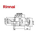 リンナイ 給排気筒トップ 直排専用 Φ120×Φ80 給排気部材 FFT-4B-300 L=200〜300mm 21-6208 FFT4B300 216208 ...