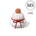 《あす楽対応》soil MSサイズ 紅白色 L437 KAGAMI MOCHI 珪藻土 速乾 鏡餅 鏡もち かがみもち 吸湿 調湿 ピンク ソイル 湿気 お正月飾り