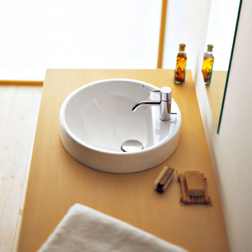 CERA TWIN SET ツインセット 洗面器 ホワイト FL505542 Φ425 重量10.6kg セラ